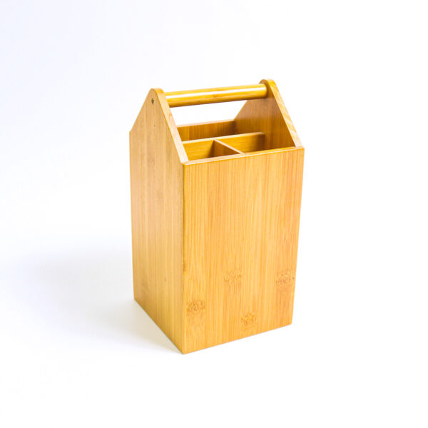 Bamboo Utensil & Cutlery Holder