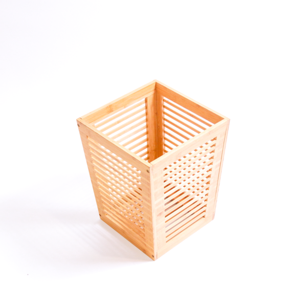 Bamboo Trash Bin - Image 2